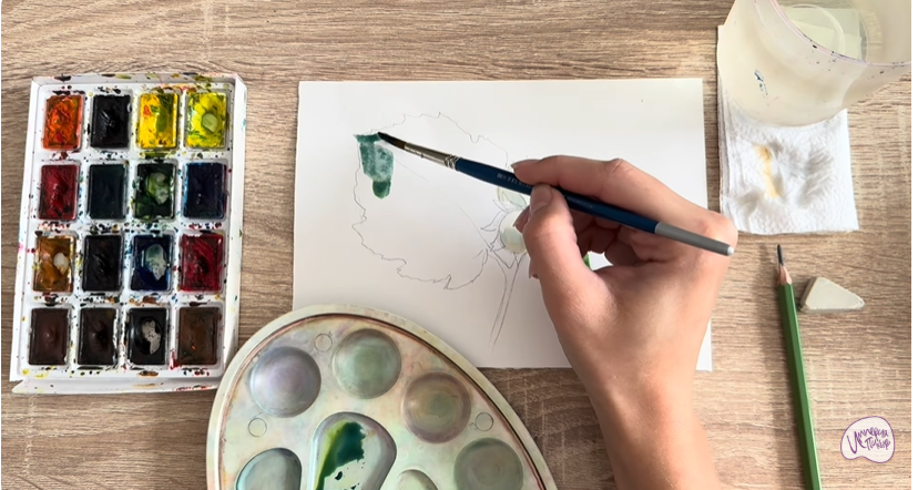 Рисуем Лещина