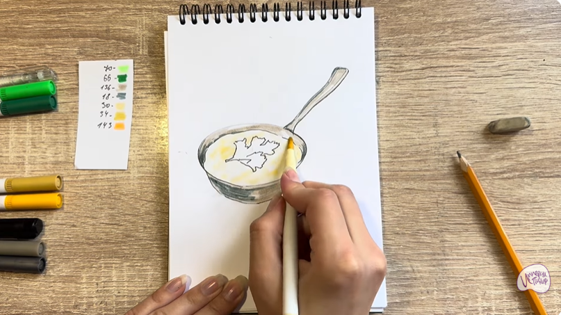 Рисуем Жульен куринный