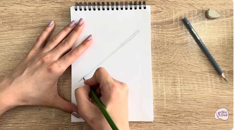 Рисуем Игла для швейной машинки