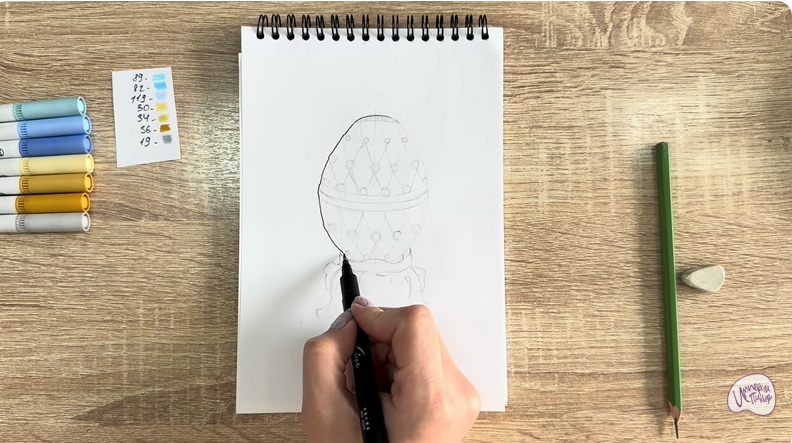 Рисуем Яйцо Фаберже