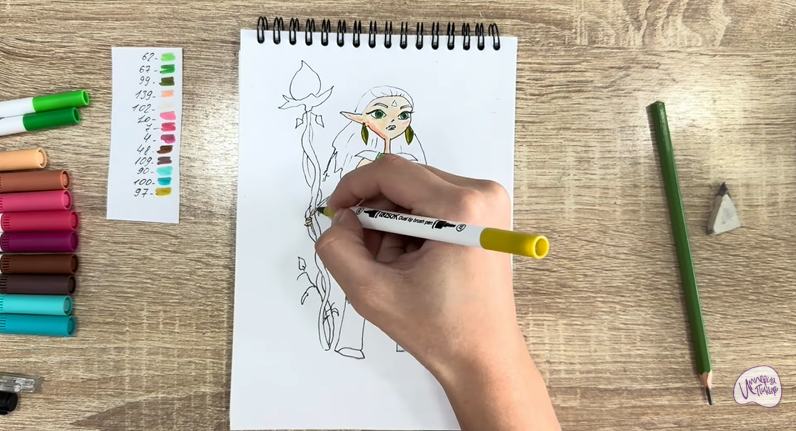 Рисуем Дриада из "Сказочный Патруль"