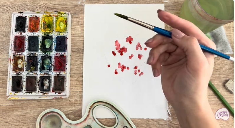 Рисуем Тис ягодный