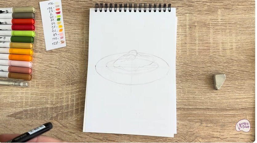 Рисуем Мясо по-французски