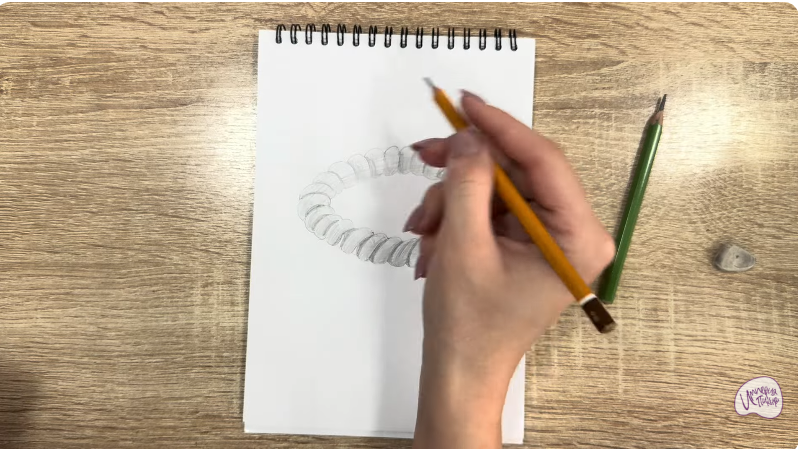 Рисуем Резинка-пружинка