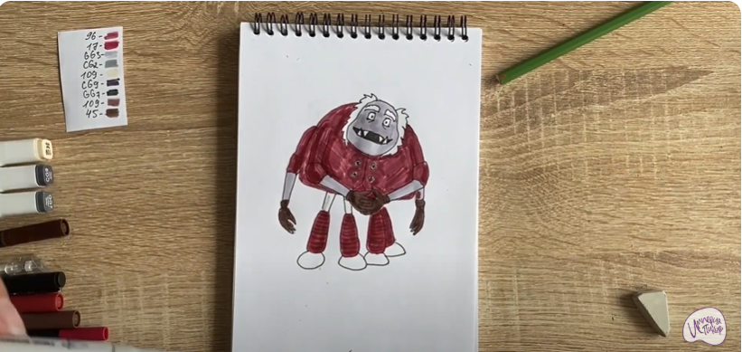 Рисуем Шнюк из "Лунтика"
