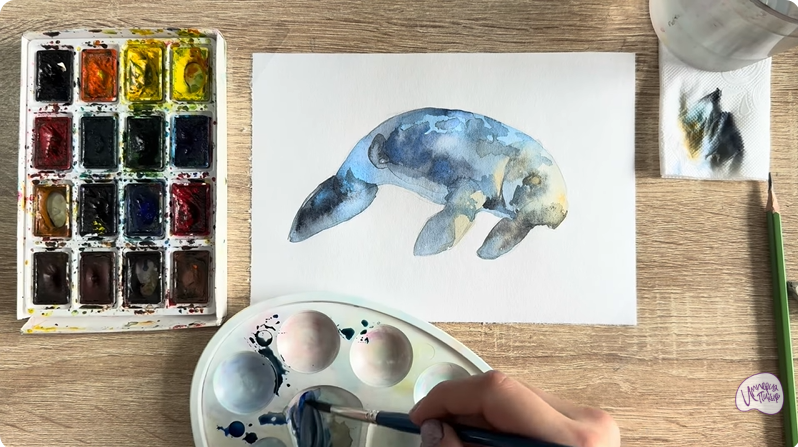 Рисуем Дюгонь