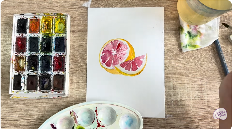 Рисуем Грейпфрут