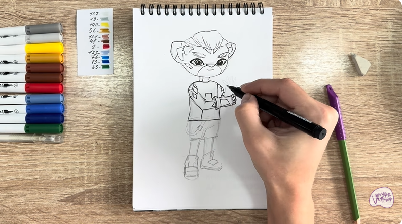 Рисуем Стар Нави из "Джи-Джи Бонд"