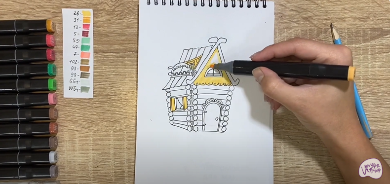 Рисуем Сказочный домик
