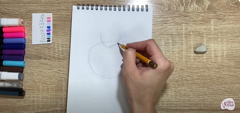 Рисуем Варя из мультика "Чуч-Мяуч"