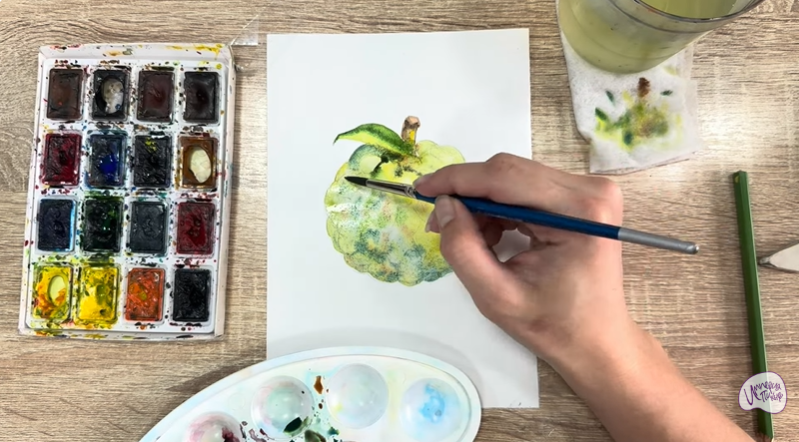 Рисуем Сахарное яблоко