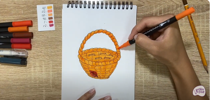 Рисуем Корзинка