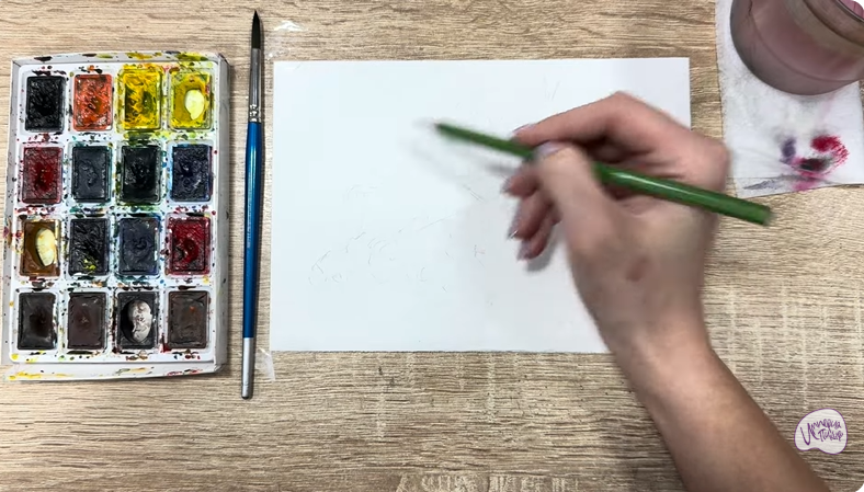 Рисуем Таволга