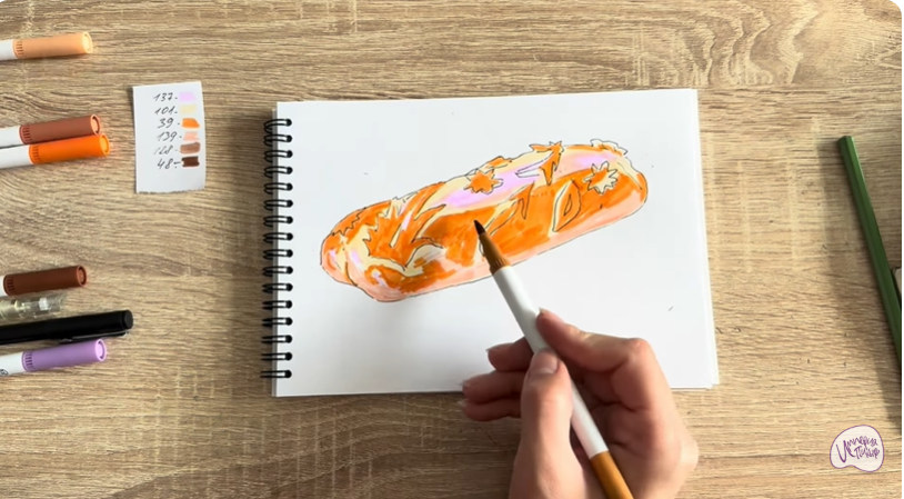 Рисуем Кулебяка