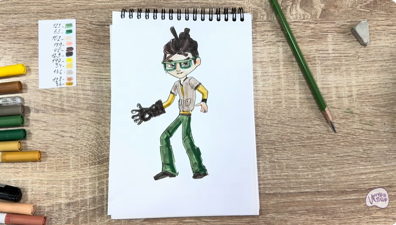 Рисуем Виктор из "герои Энвелла"