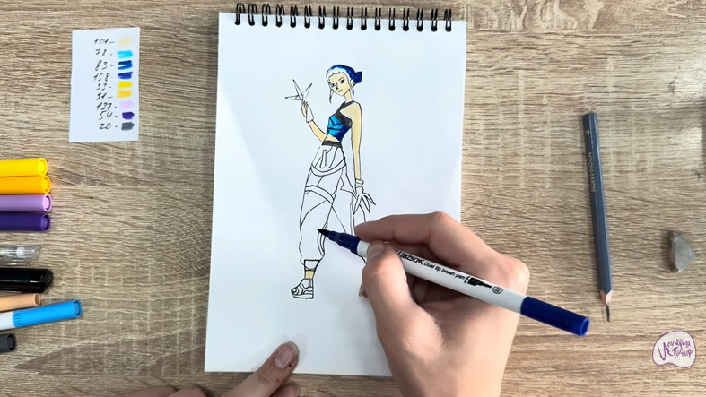 Рисуем Зои из "Кейпоп"