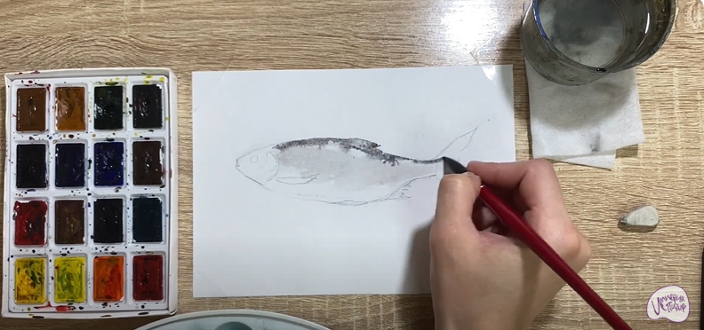 Рисуем Вобла