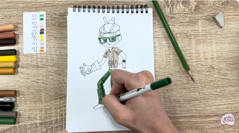 Рисуем Виктор из "герои Энвелла"