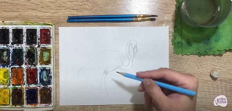 Рисуем Фламинго