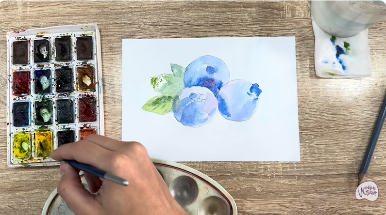 Рисуем Голубика