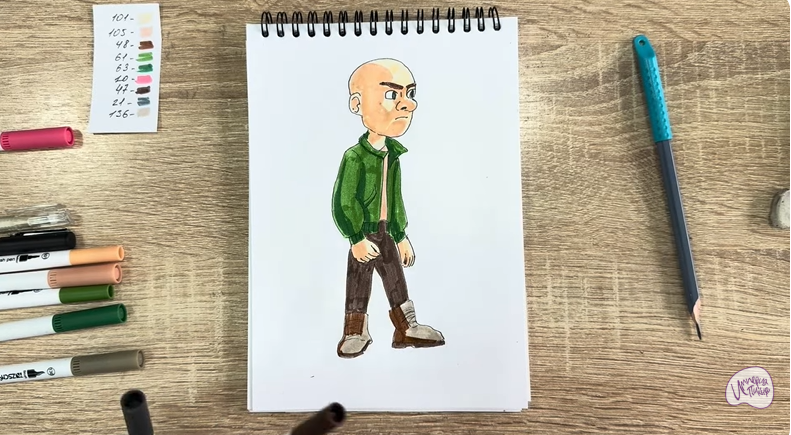 Рисуем Вик из "Побег из будущего"