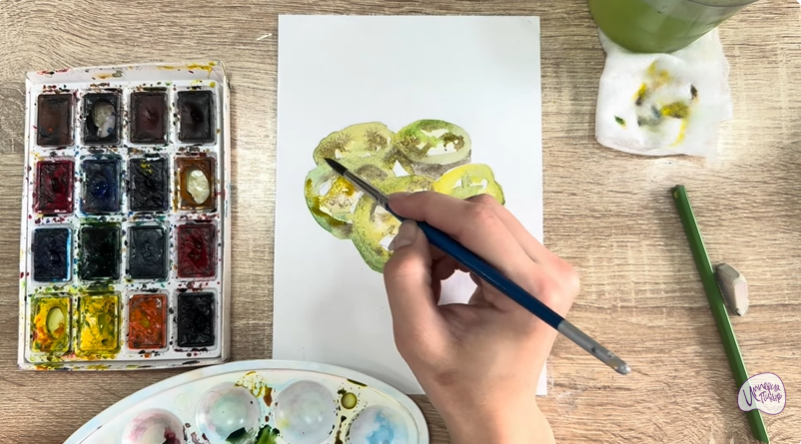 Рисуем Маринованные халапеньо