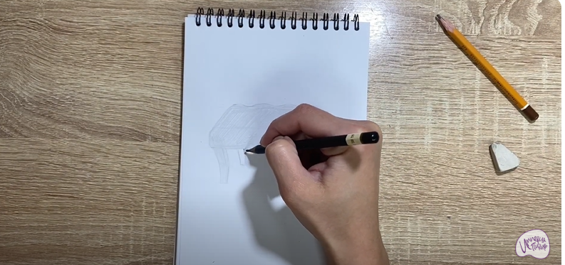 Рисуем Банкетка