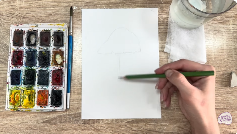 Рисуем Колпак кольчатый