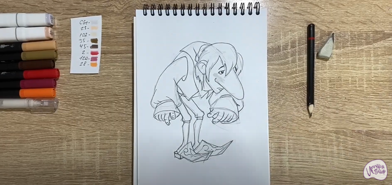 Рисуем Карлик Нос