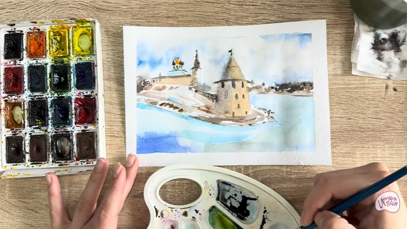 Рисуем Псков