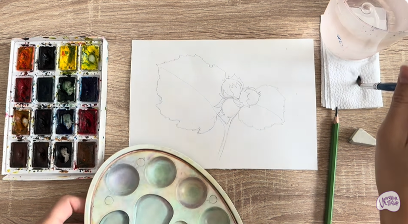 Рисуем Лещина