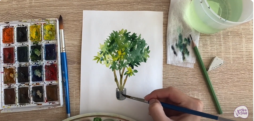 Рисуем Бересклет