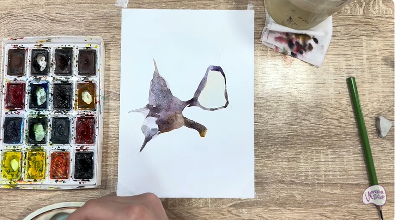 Рисуем Водяной орех