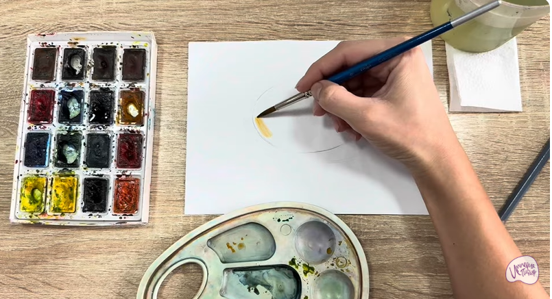 Рисуем Камень опал