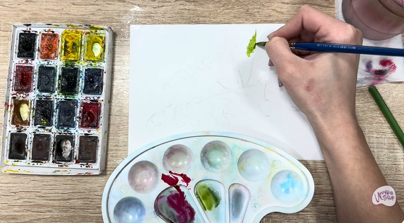 Рисуем Таволга