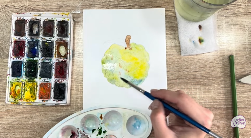 Рисуем Сахарное яблоко