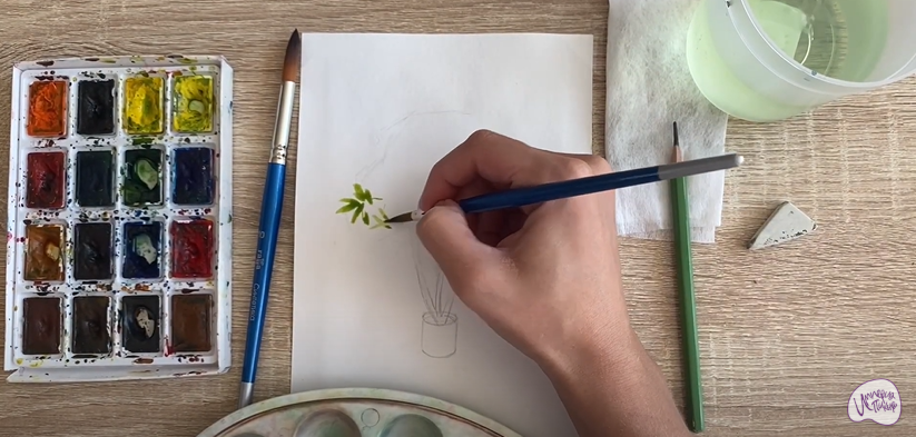 Рисуем Бересклет