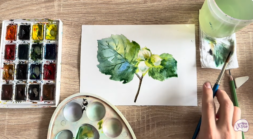 Рисуем Лещина