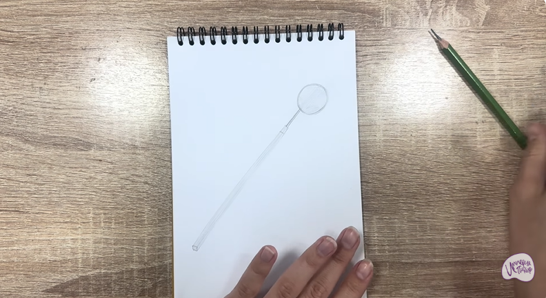 Рисуем Стоматологическое зеркало