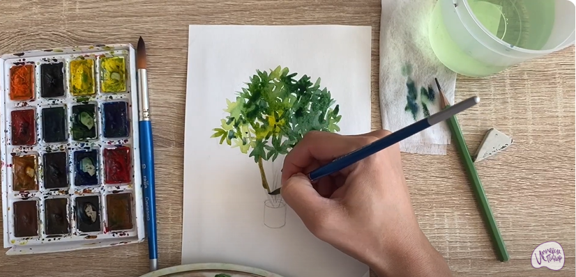 Рисуем Бересклет