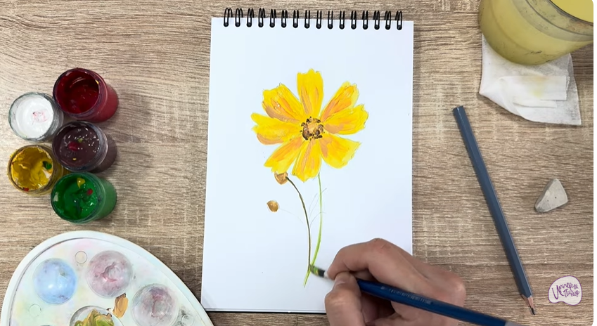 Рисуем Кореопсис