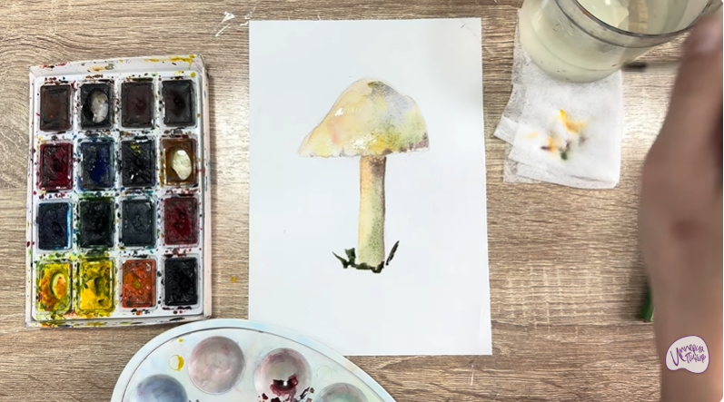 Рисуем Колпак кольчатый