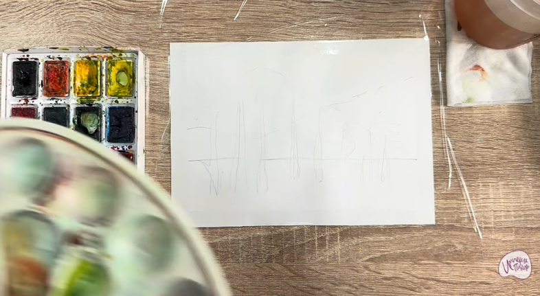 Рисуем Озеро Сукко