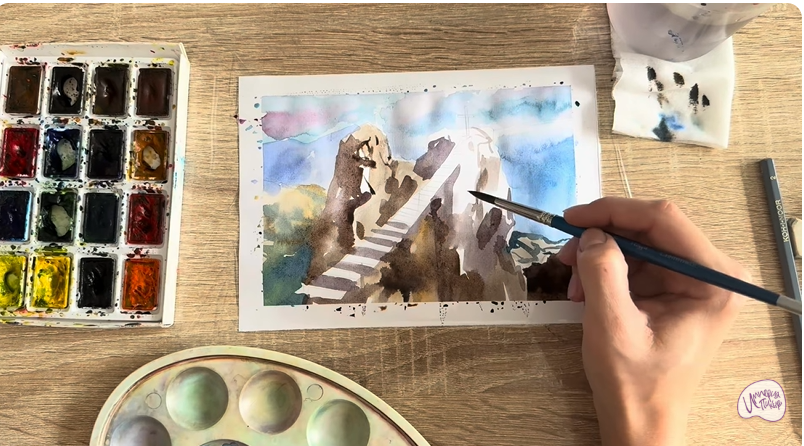 Рисуем Гора Ай-Петри