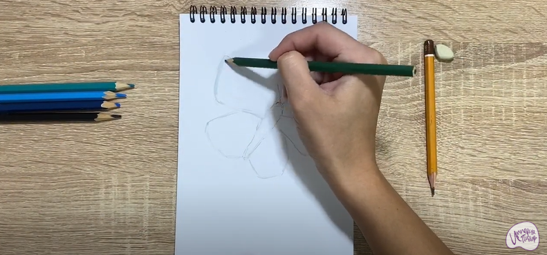 Рисуем Бабочка "Голубянка"
