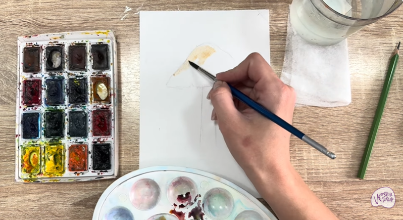 Рисуем Колпак кольчатый