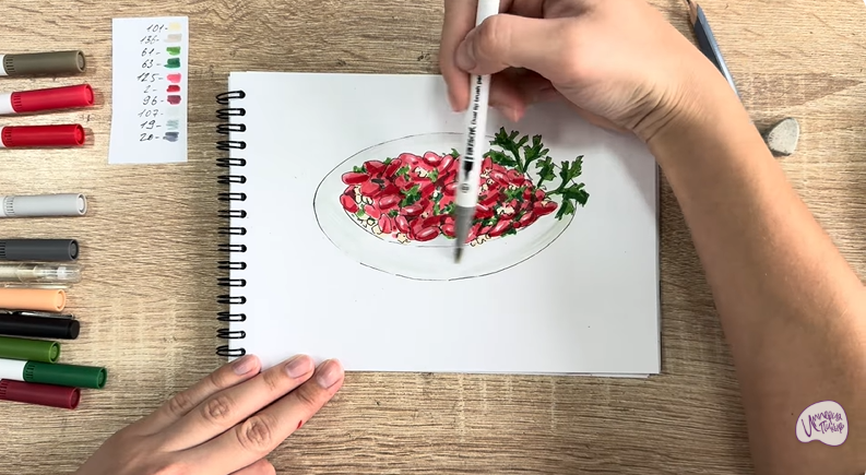 Рисуем Лобио по-грузински