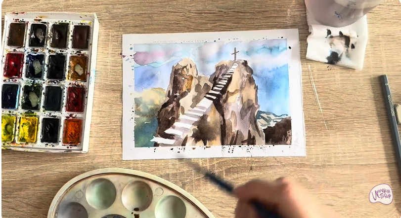 Рисуем Гора Ай-Петри