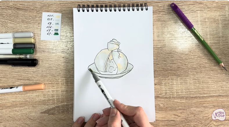 Рисуем Сыр Буратта