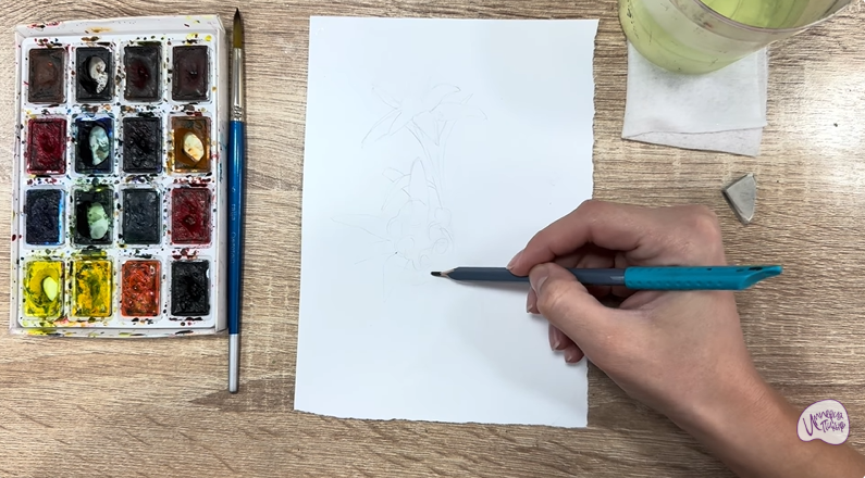 Рисуем Эдельвейс